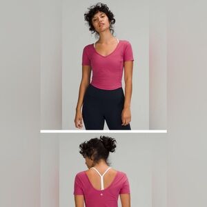 Lululemon Short Sleeved Cropped workout top